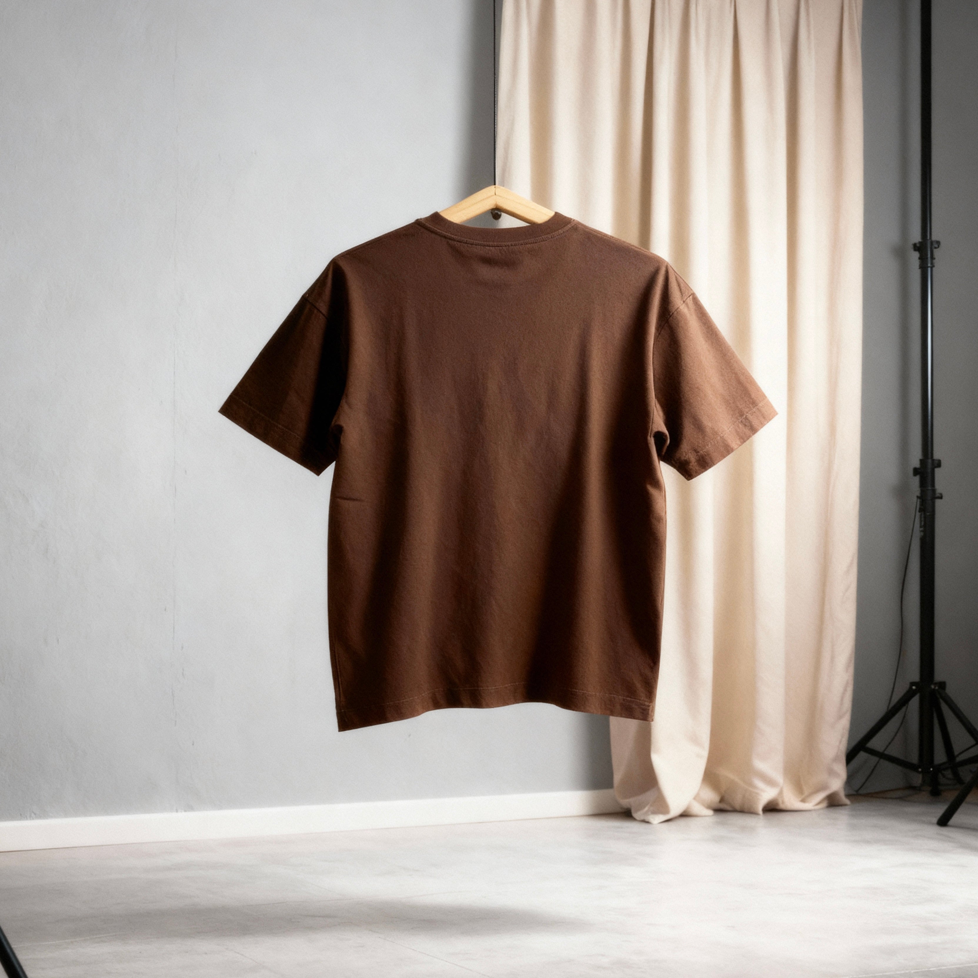 Cotton T-Shirts Brown