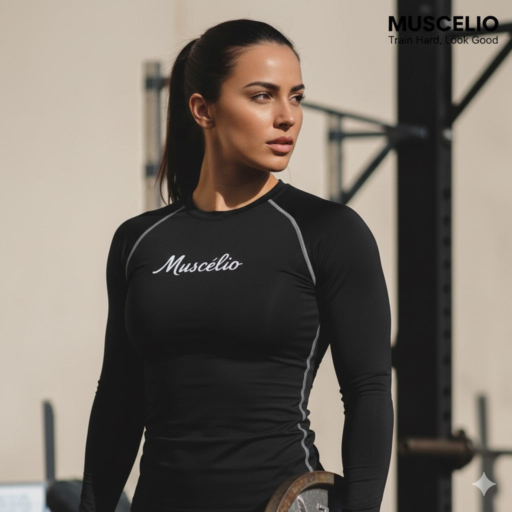 Woman Premium Full Sleeve Compressions Black