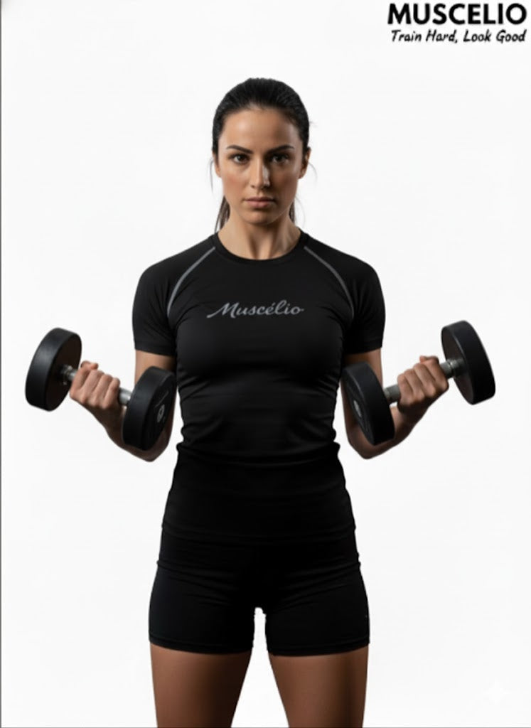 Woman Premium Half Sleeve Compressions Black